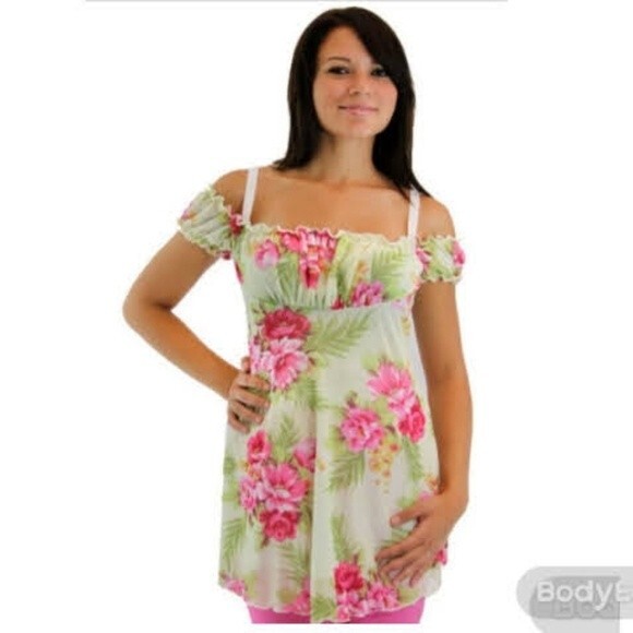 Pink Off The Shoulders Top S - Picture 1 of 15
